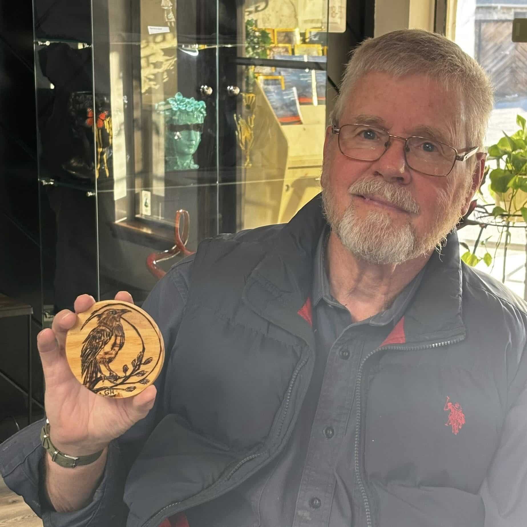 Wood burning image -of GaryH